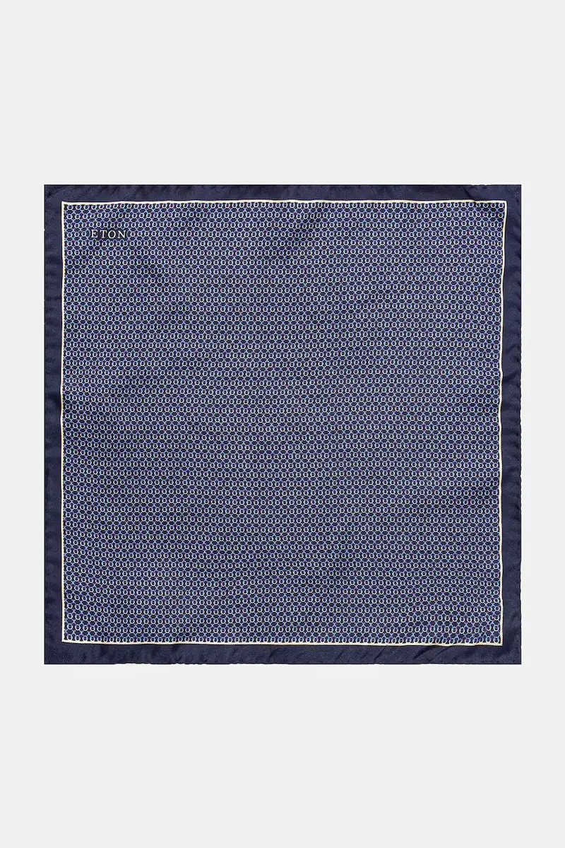 federa di seta colore blu navy 100013720