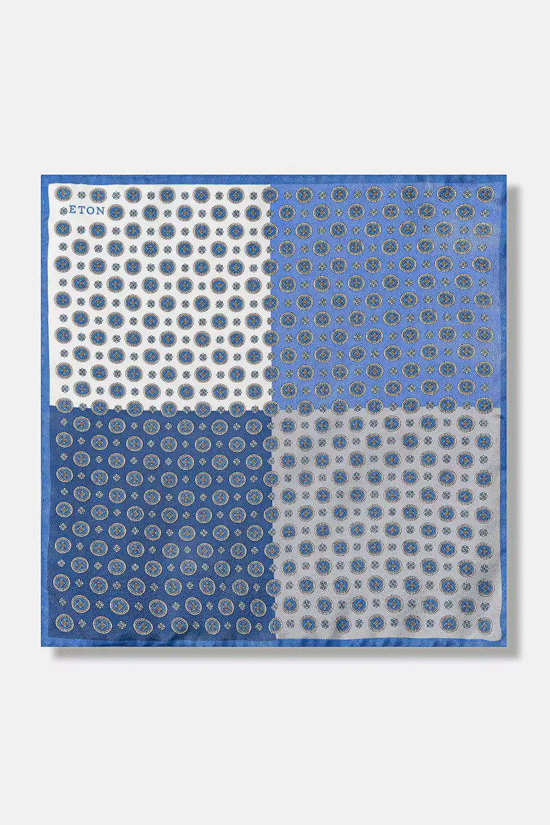 federa di seta colore blu navy A00030526