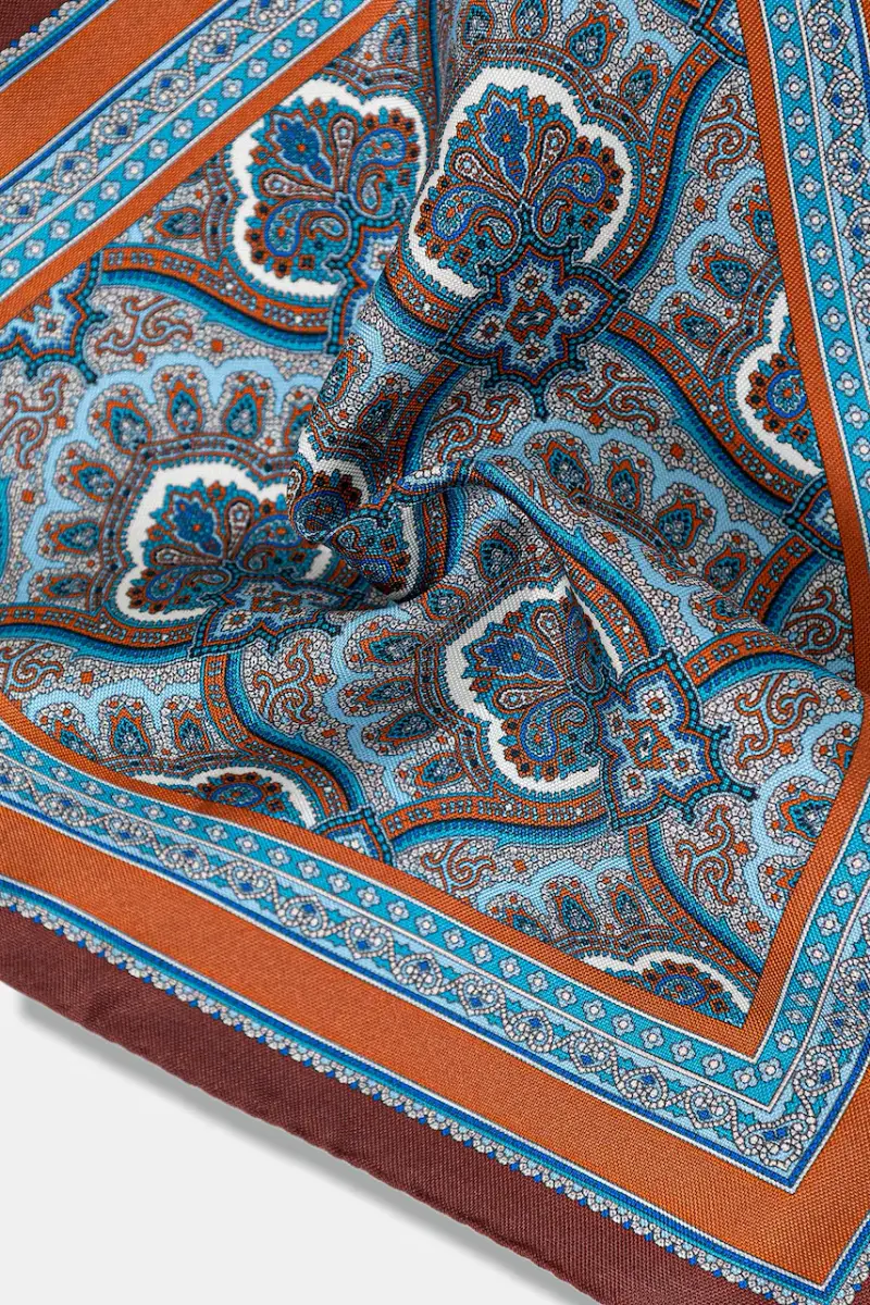 federa di seta colore rosso A00031567 Arancione miniatura 2