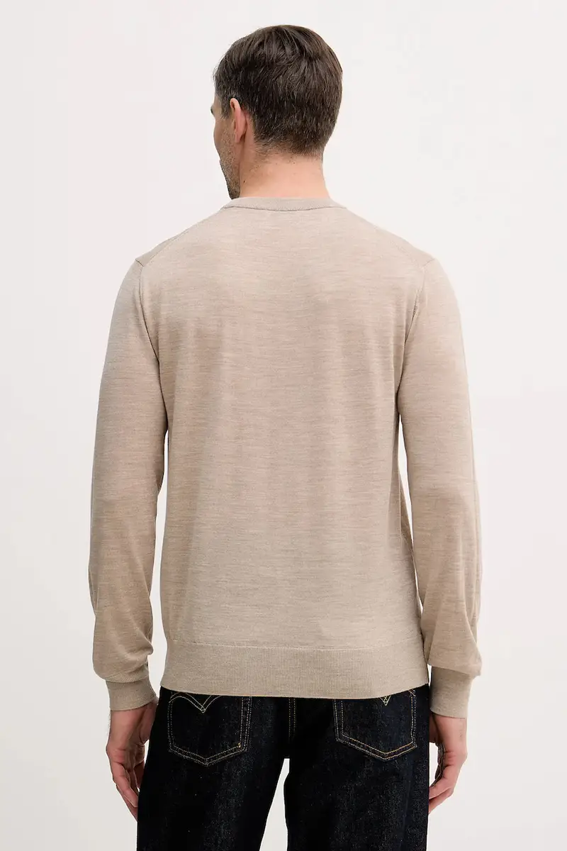 maglione in lana Beige miniatura 3