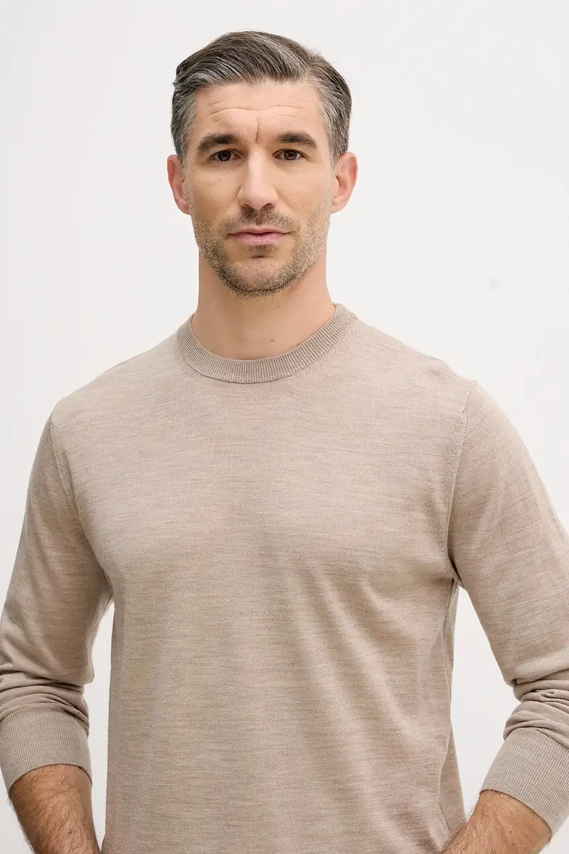 maglione in lana Beige miniatura 4