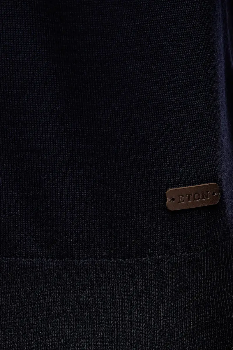 maglione in lana Blu navy miniatura 5