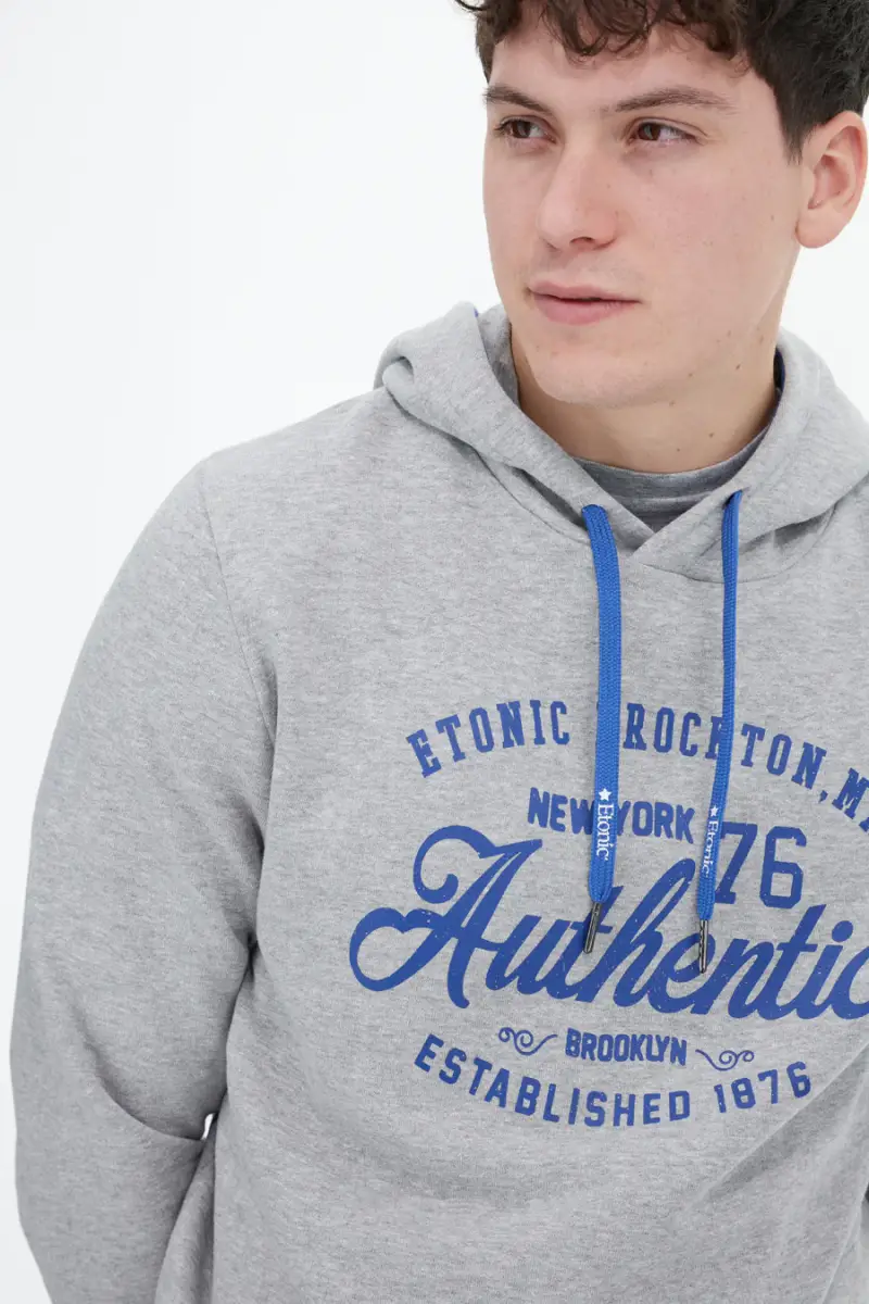 Felpa con cappuccio Etonic M2001 Grigia [GRIGIO] miniatura 5