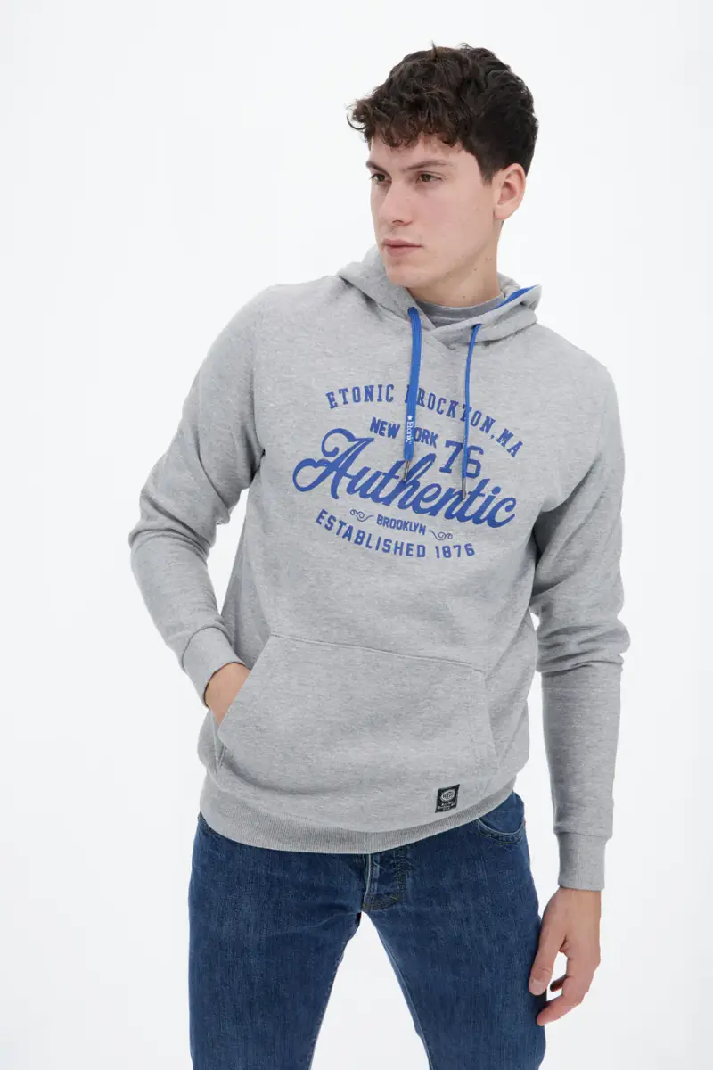 Felpa con cappuccio Etonic M2001 Grigia [GRIGIO]