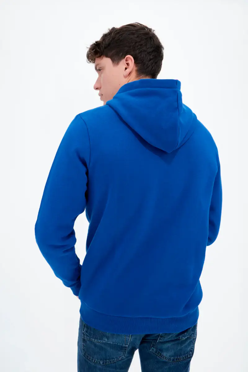 Felpa Etonic W2001 Blu elettrico con cappuccio [BLUE] miniatura 3