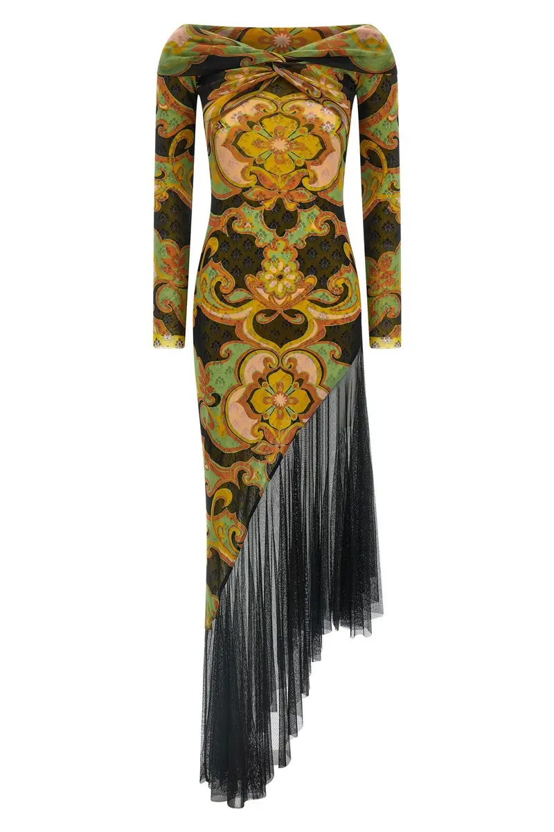 Abito Double Layer Asimmetrico Multi