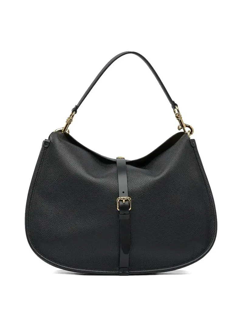Borsa in pelle extra-large-fortezzante Nero