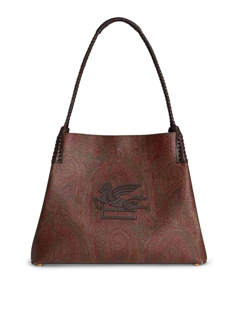 Borsa tote media Libra Marrone