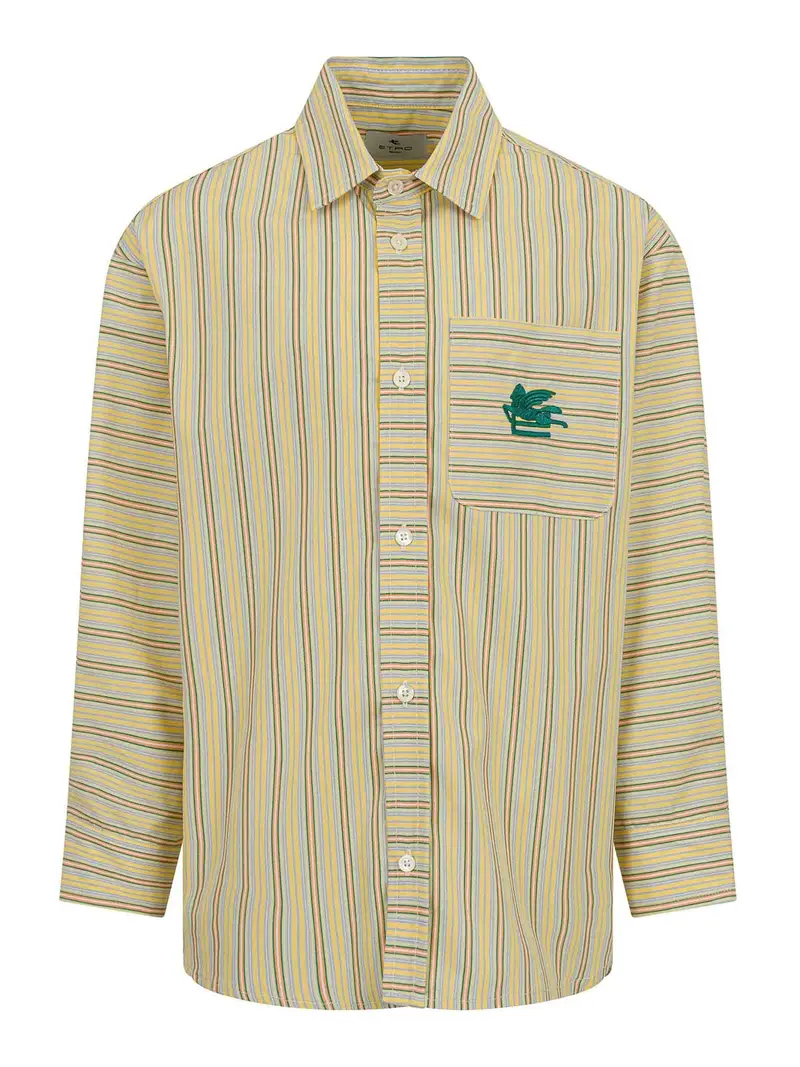 Camicia A Righe Giallo