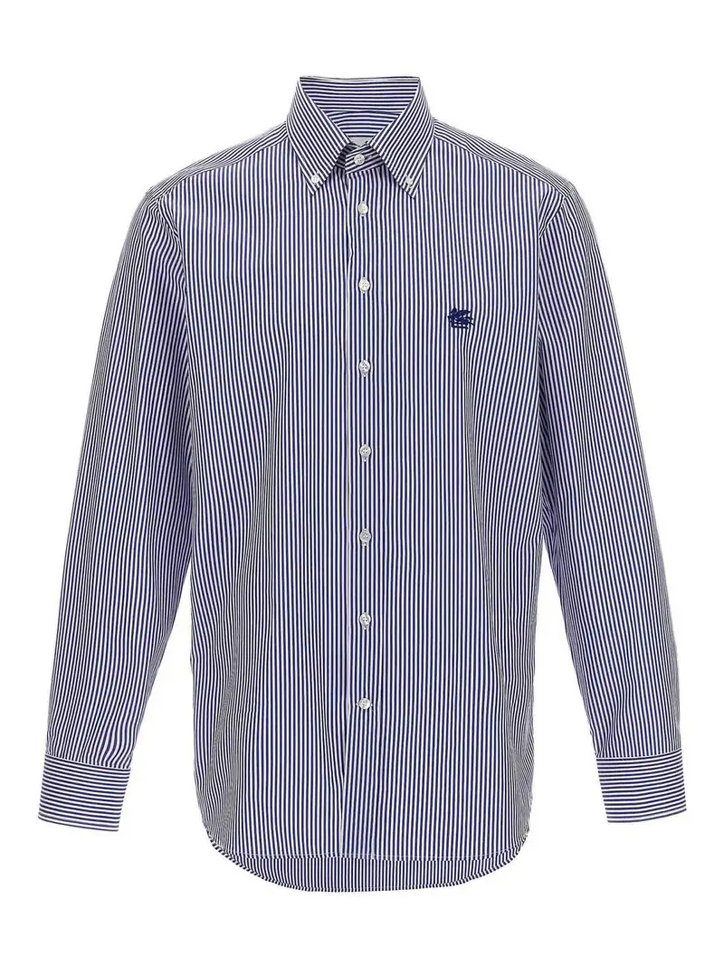 Camicia a strisce Blu