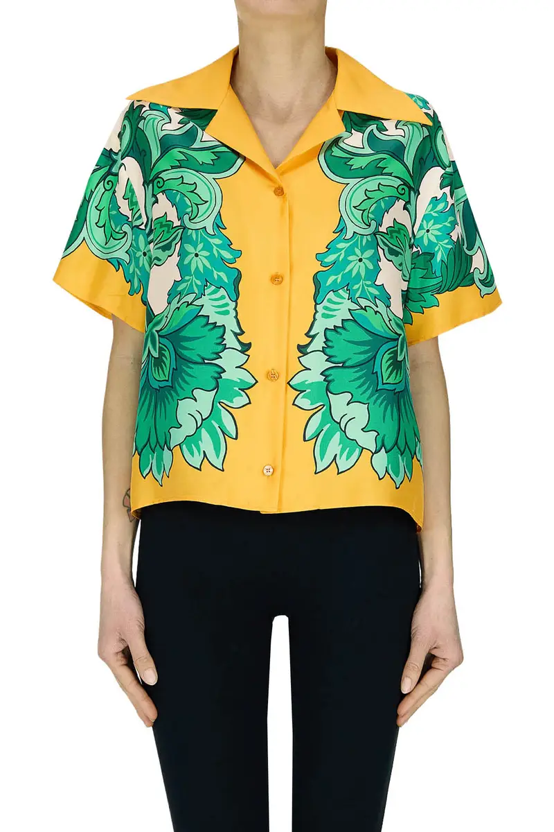 Camicia boxy cropped