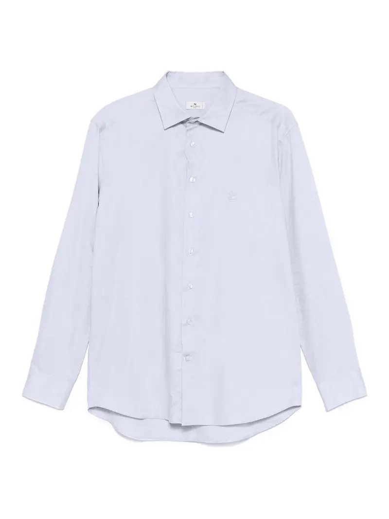 Camicia di cotone azzurro
