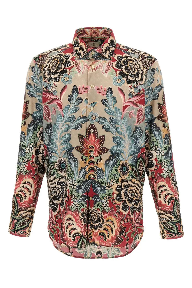 Camicia Fiori E Foliage Multi