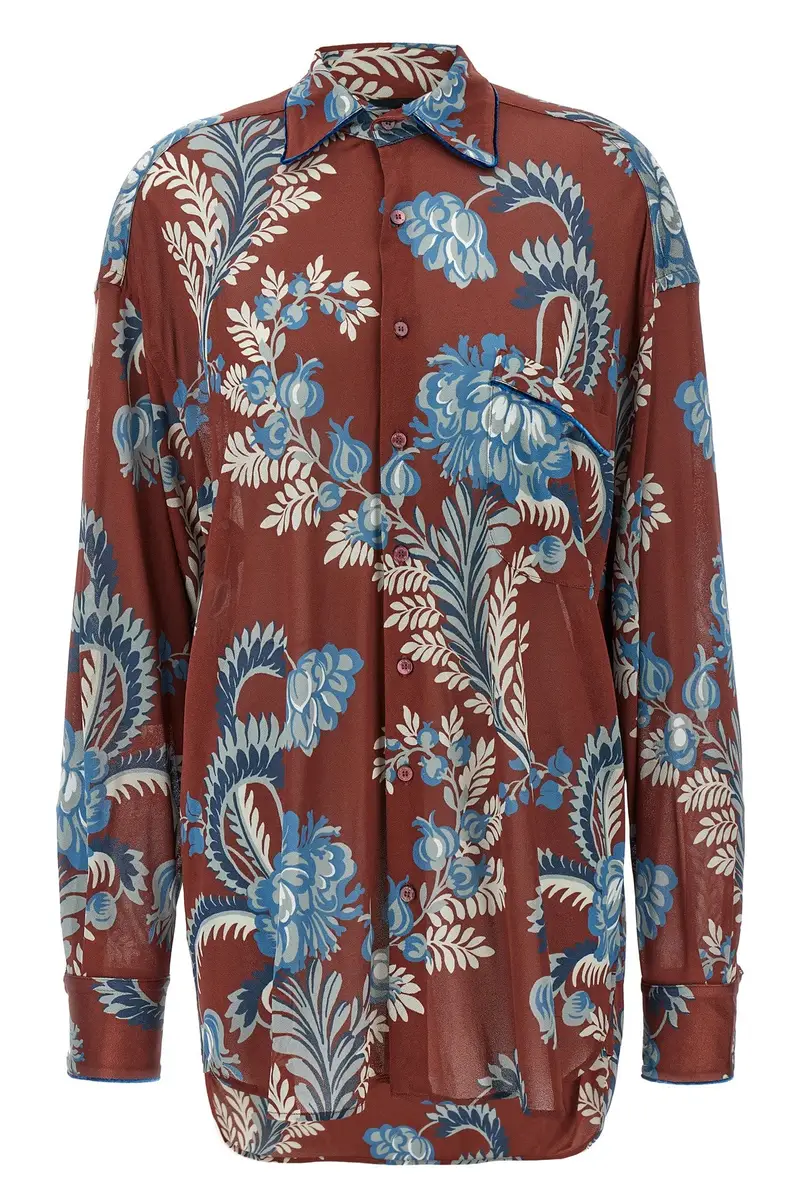 Camicia Foliage Floreale Multi