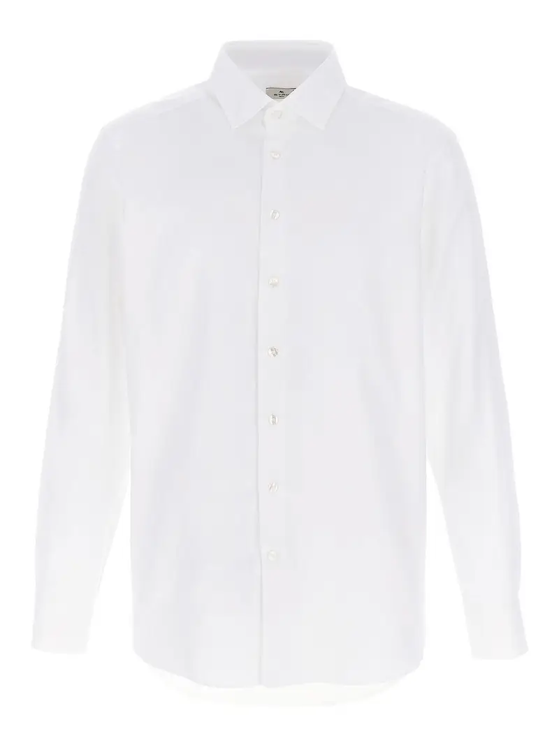Camicia geco jacquard Bianco
