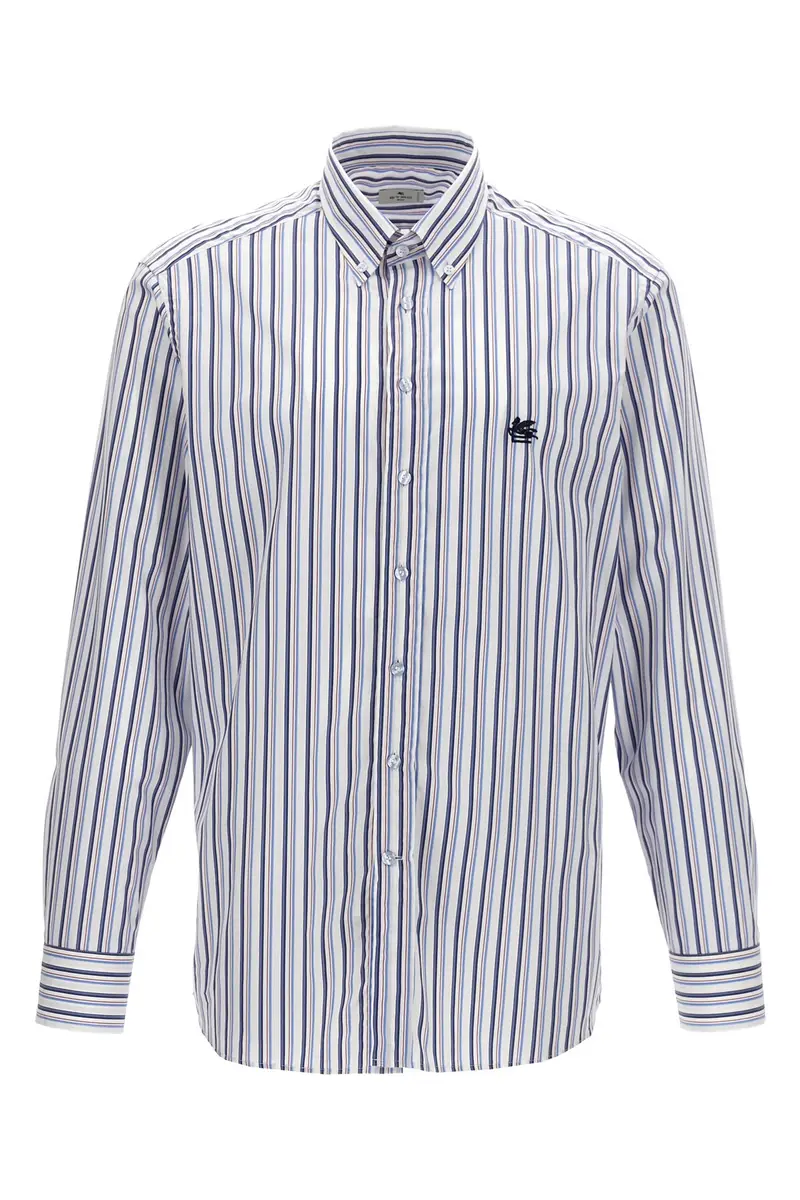 Camicia Ricamo Logo Multi