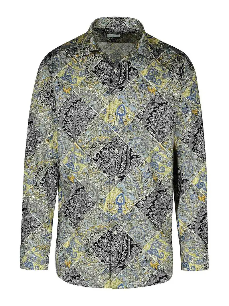 Camicia Roma in cotone multicolore