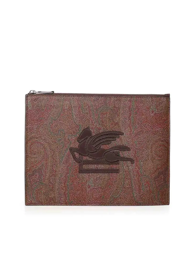 Custodia Paisley essenziale Marrone