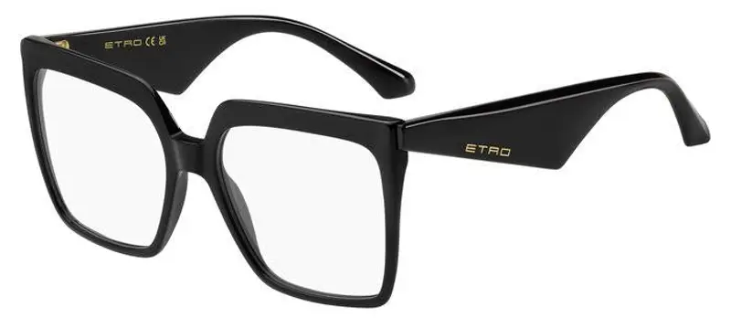 ETRO Donna ETRO 0005 807 Montature da vista Acetato Nero  Squadrata