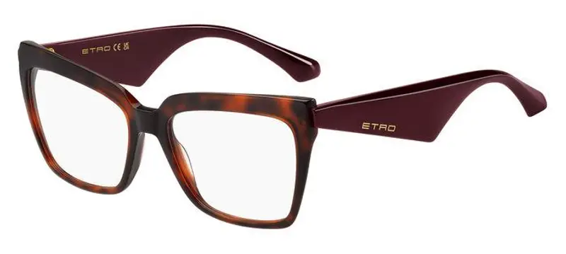 ETRO Donna ETRO 0006 086 Montature da vista Acetato Havana  Squadrata