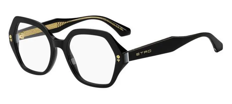 ETRO Donna ETRO 0012 807 Montature da vista Acetato Nero  Squadrata