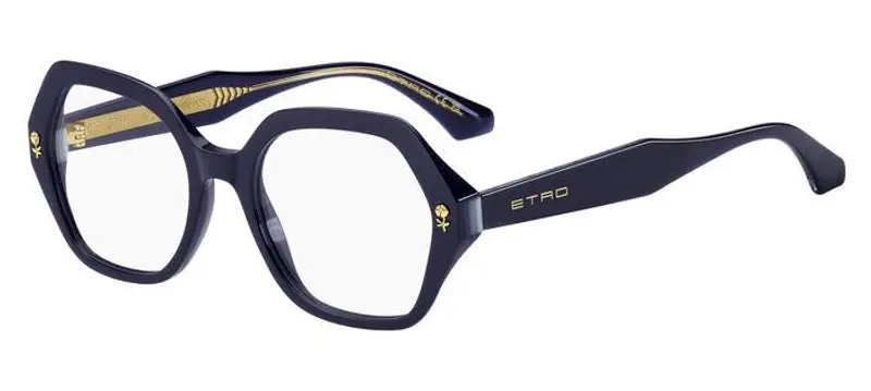 ETRO Donna ETRO 0012 PJP Montature da vista Acetato Blu  Squadrata