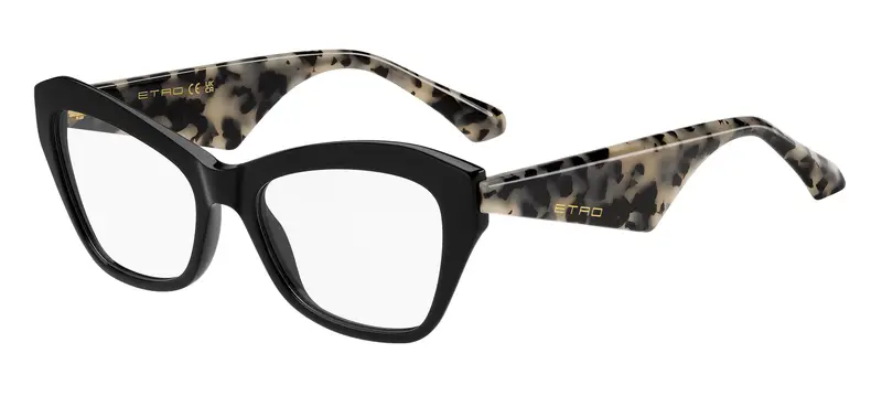 ETRO Donna ETRO 0046 TCB Montature da vista Acetato Nero  Squadrata Normale