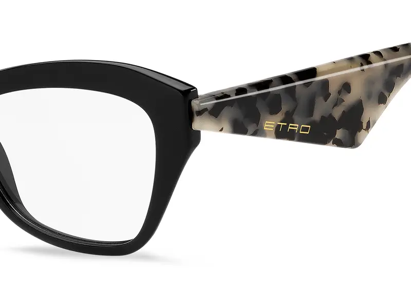 ETRO Donna ETRO 0046 TCB Montature da vista Acetato Nero Squadrata Normale miniatura 2