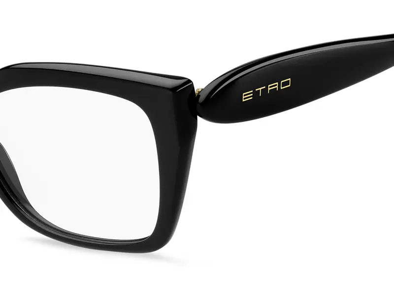 ETRO Donna ETRO 0087 807 Montature da vista Acetato Nero Squadrata Normale miniatura 2