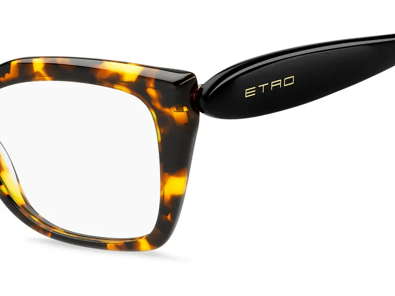 ETRO Donna ETRO 0087 EPZ Montature da vista Acetato Giallo Squadrata Normale miniatura 2