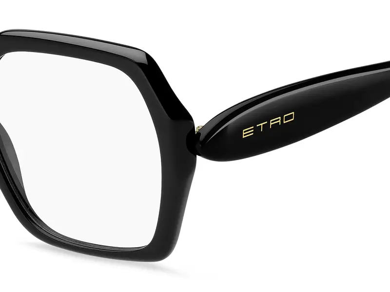 ETRO Donna ETRO 0088 807 Montature da vista Acetato Nero Squadrata Normale miniatura 2