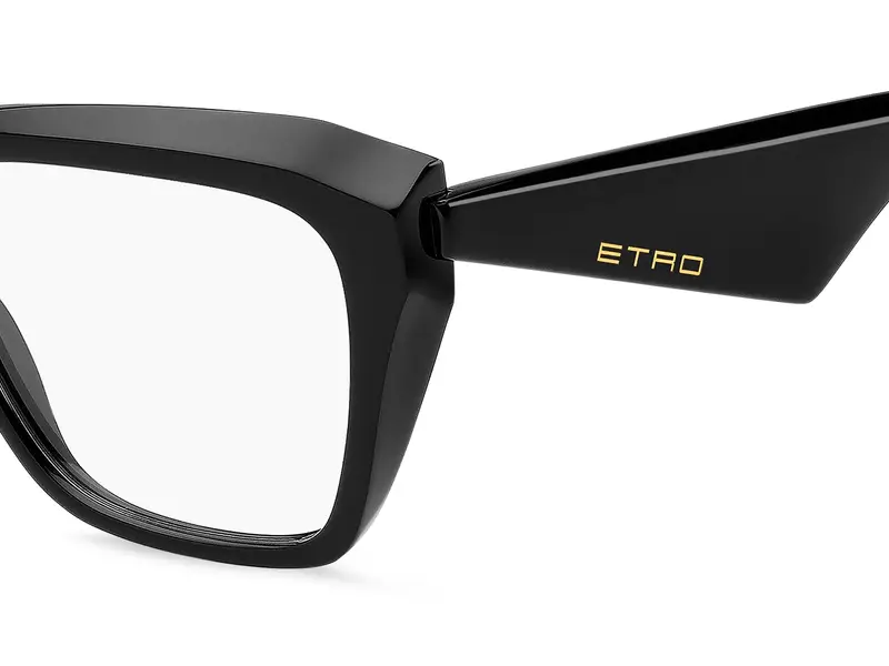 ETRO Donna ETRO 0097 807 Montature da vista Acetato Nero Squadrata Normale miniatura 2