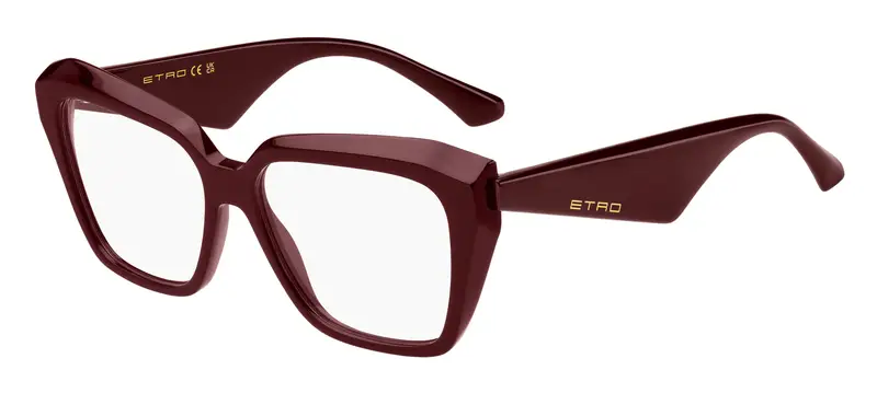 ETRO Donna ETRO 0097 LHF Montature da vista Acetato Bordeaux  Squadrata Normale