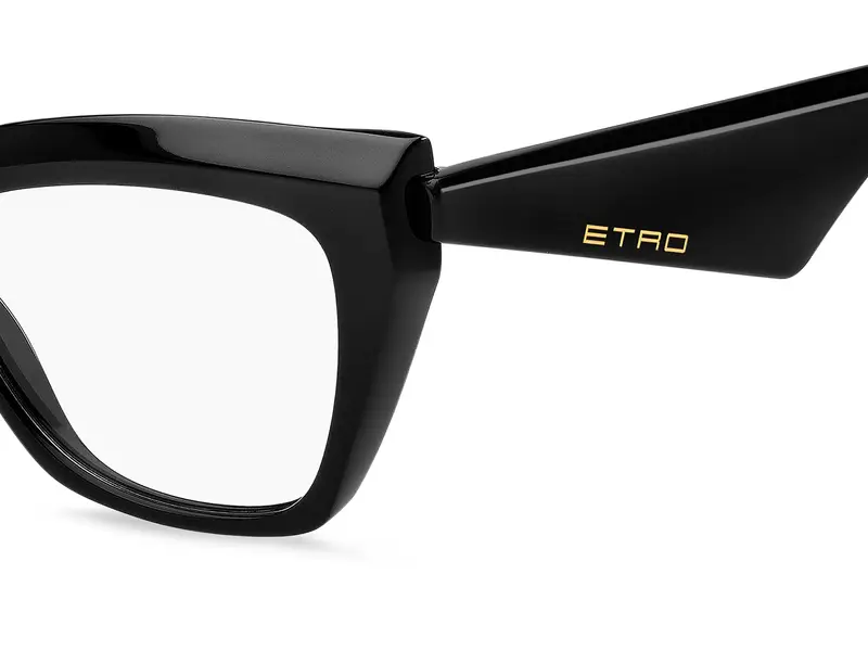 ETRO Donna ETRO 0098 807 Montature da vista Acetato Nero Squadrata Normale miniatura 2