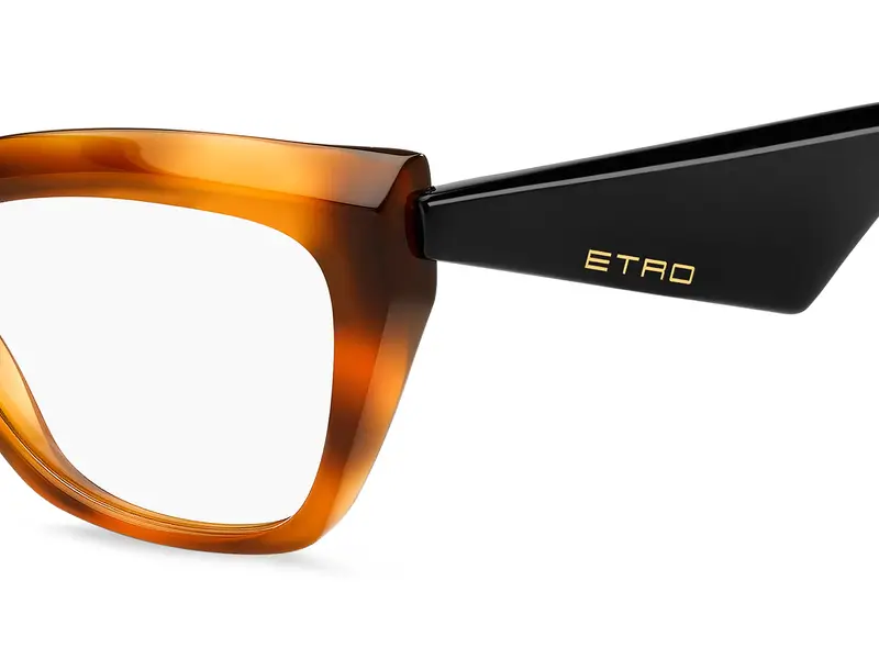 ETRO Donna ETRO 0098 EPZ Montature da vista Acetato Giallo Squadrata Normale miniatura 2