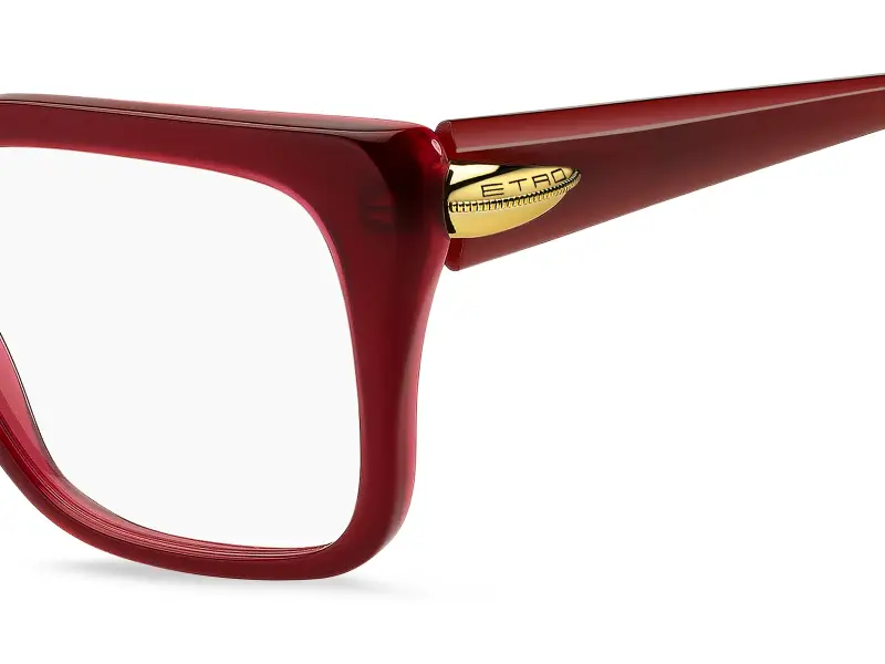 Donna ETRO ETRO 0135 C9A Montature da vista Acetato Rosso Squadrata Normale miniatura 3