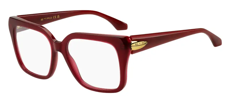 Donna ETRO ETRO 0135 C9A Montature da vista Acetato Rosso Squadrata Normale