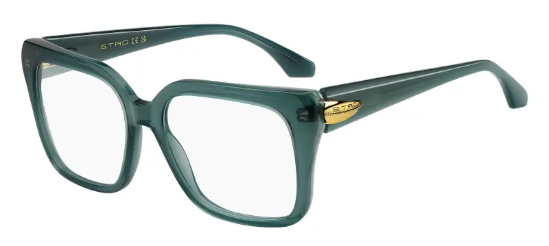 Donna ETRO ETRO 0135 ZI9 Montature da vista Acetato Verde Squadrata Normale