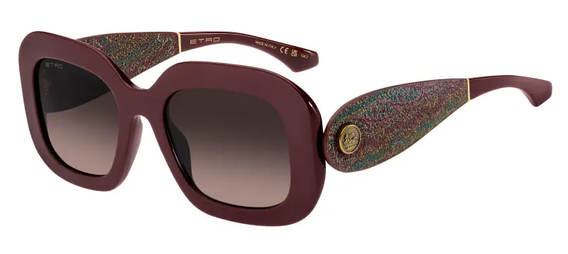 Donna ETRO ETRO 0141/G/S LHF/HA Occhiali da sole Acetato Bordeaux Marrone Squadrata Normale Sfumato