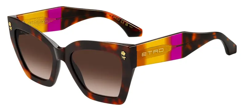 ETRO  ETRO 0090/S 086/HA Occhiali da sole   Marrone   Sfumato