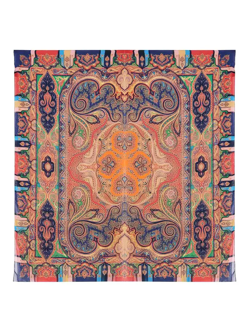 Foulard In Seta Multicolore