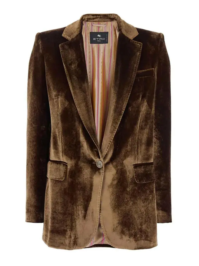 Giacca di velluto Oro