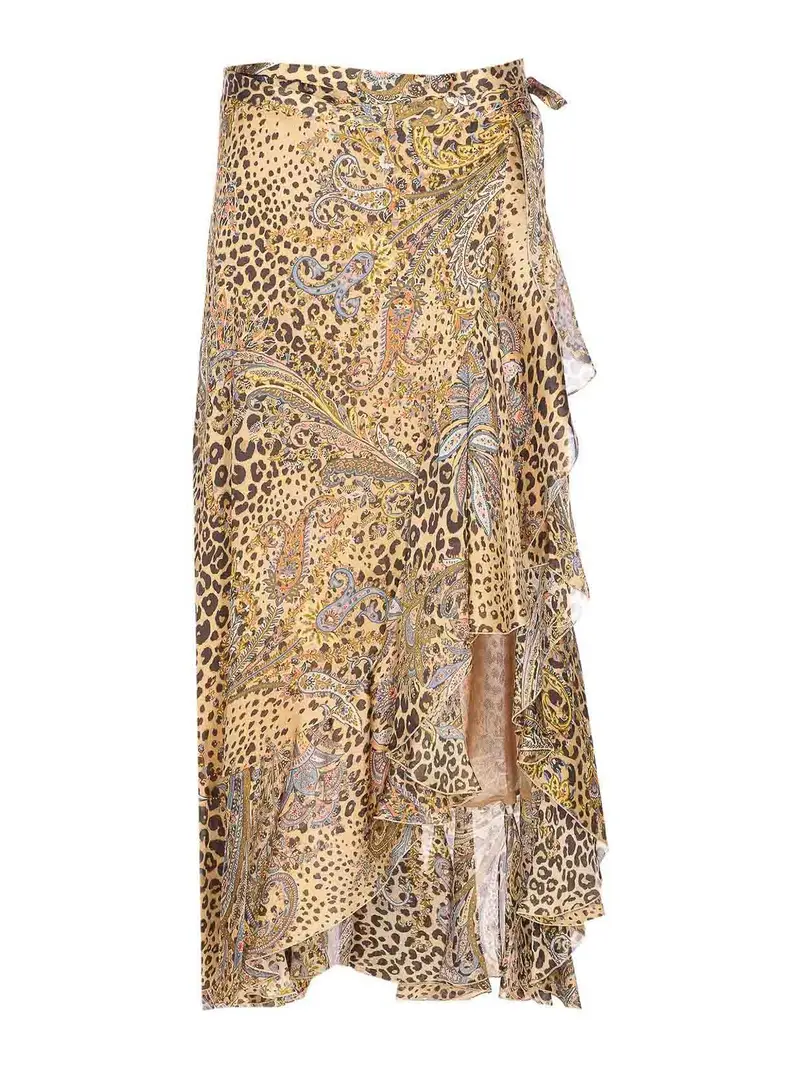 Gonna Paisley Multicolor Marrone