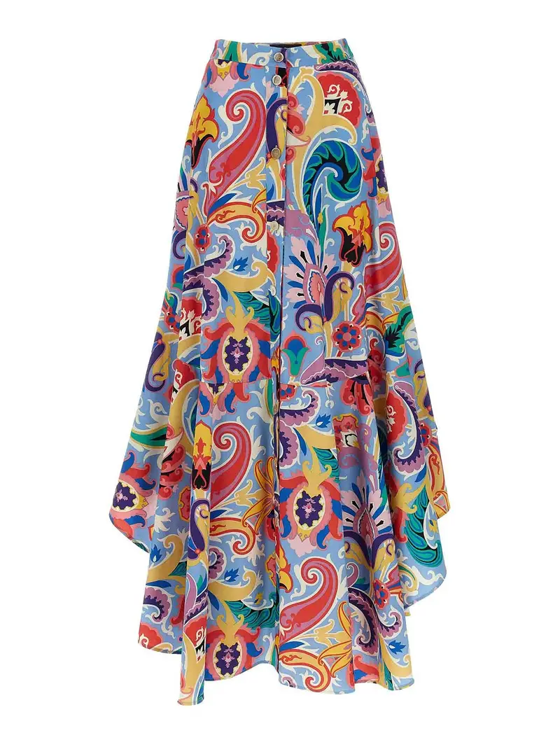 Gonna paisley Multicolore