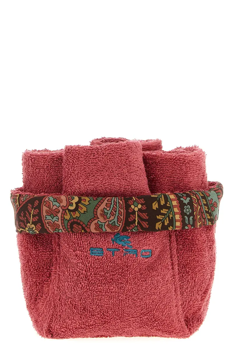 Set 4 Lavette + Cestino 'Giano' Rosso