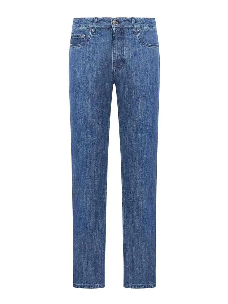 Jeans in denim Roma Azzurro