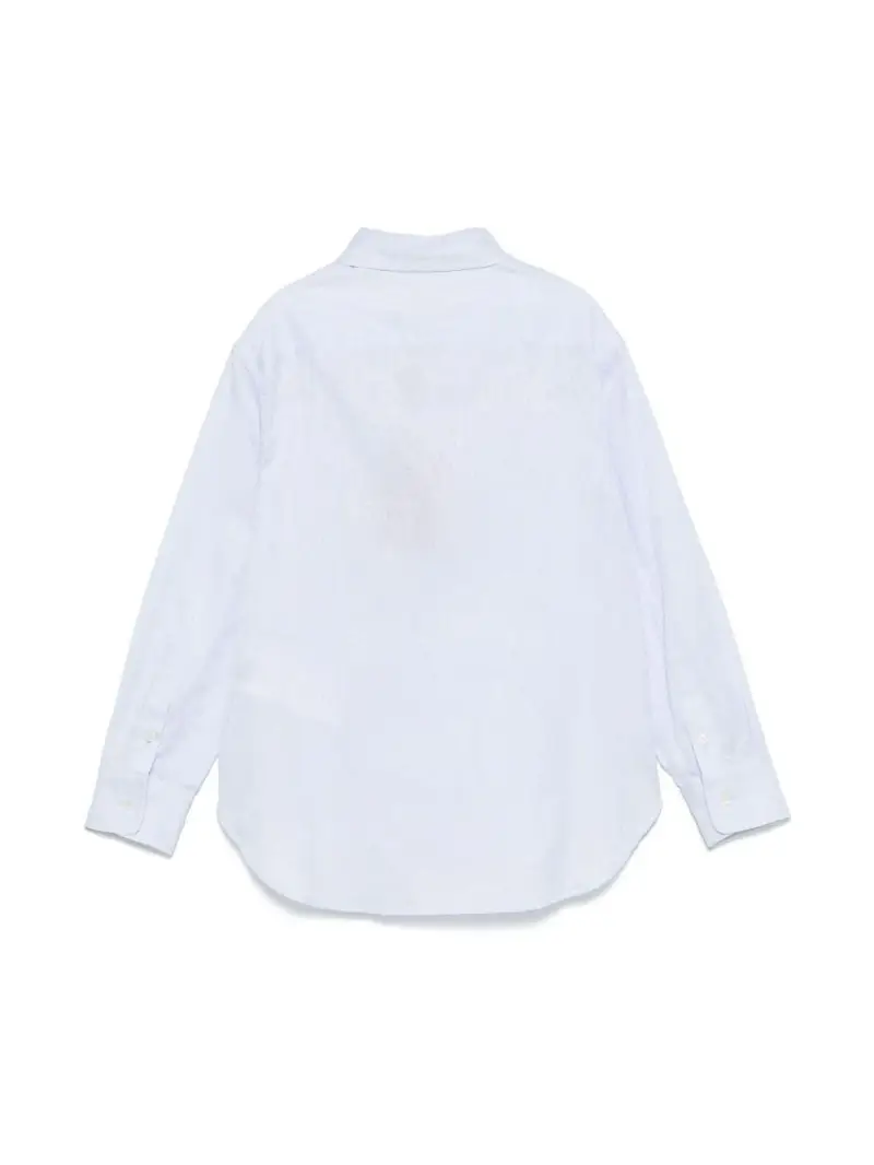 Camicia celeste con stampa paisley miniatura 2