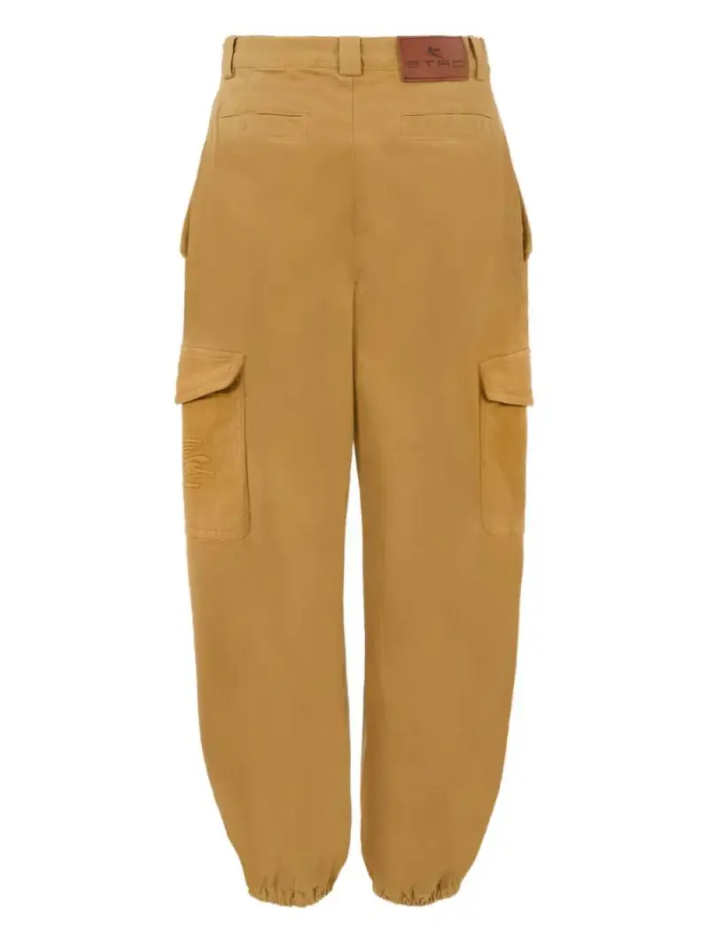 Cargo con Logo Ricamato Marrone miniatura 2