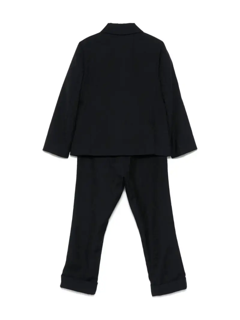 Completo nero con bottoni diamante miniatura 3