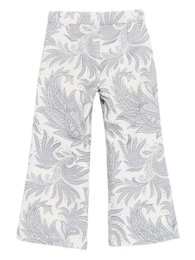 Pantaloni con Stampa Paisley Avorio blu miniatura 2